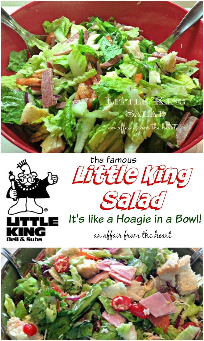 Little King Salad It's like a Hoagie in a Bowl!