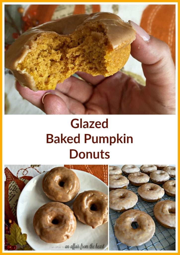 Glazed Baked Pumpkin Donuts