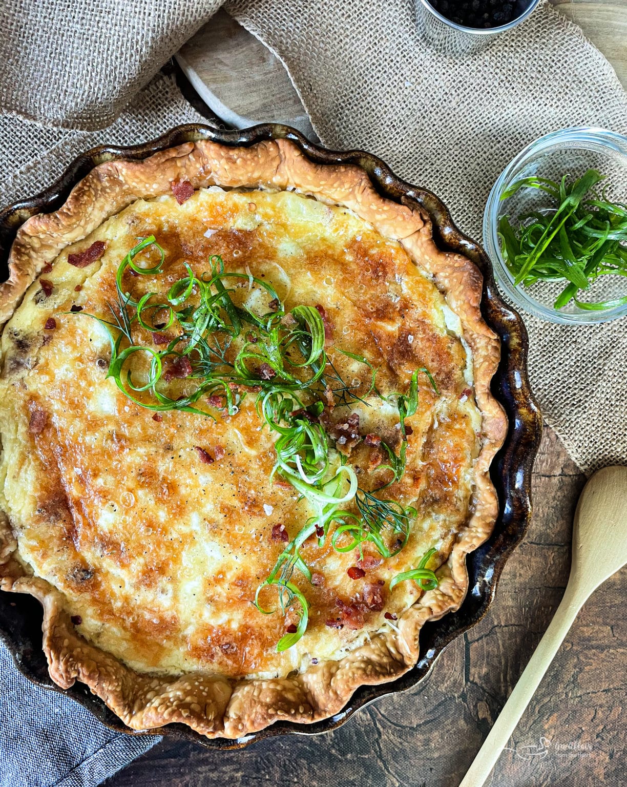 The BEST Bacon and Swiss Quiche Recipe - A longtime favorite!