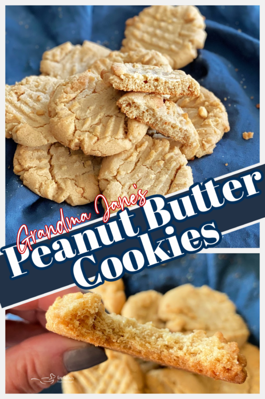 graphic for mom's peanut butter cookies