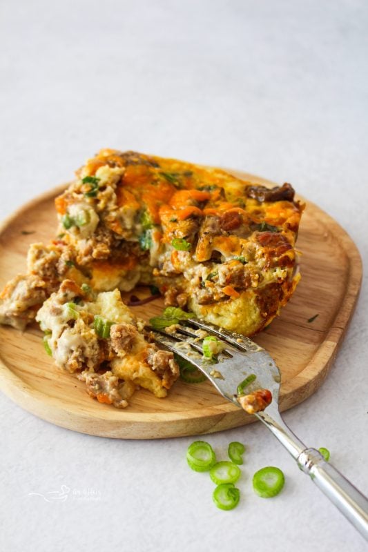 Sourdough & Sausage Breakfast Casserole