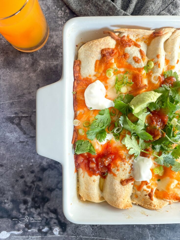 side view of Brunch Enchiladas