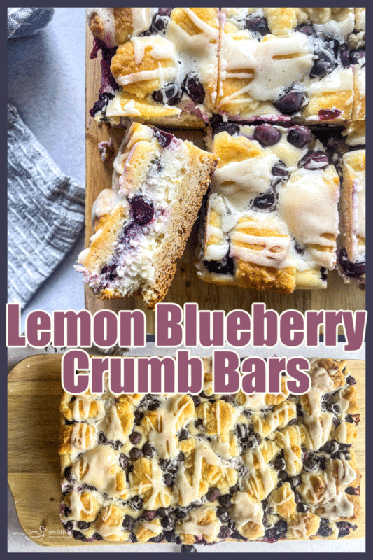 lemon blueberry crumb bars