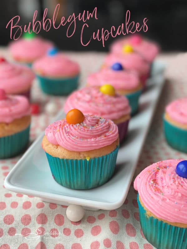 Bubblegum Cupcakes with Bubblegum Buttercream Frosting Recipe