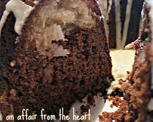 chocolate macaroon bundt cake