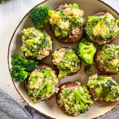 Broccoli Stuffed Mushrooms