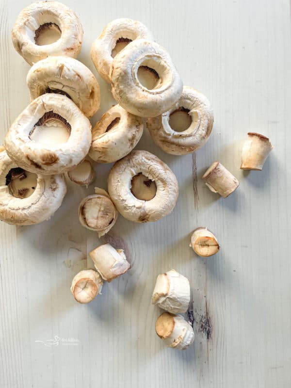 mushrooms on white surface 