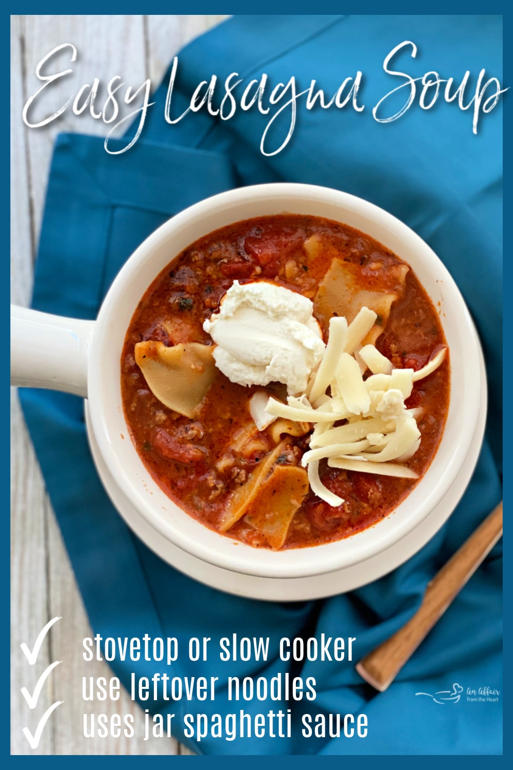 Easy Lasagna Soup Recipe - Everything you love about lasagna in a soup!