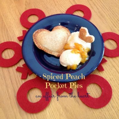 Heart Shaped Spiced Peach Pocket Pies