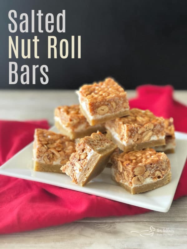 Salted Nut Roll Bars - copy cat candy bar recipe