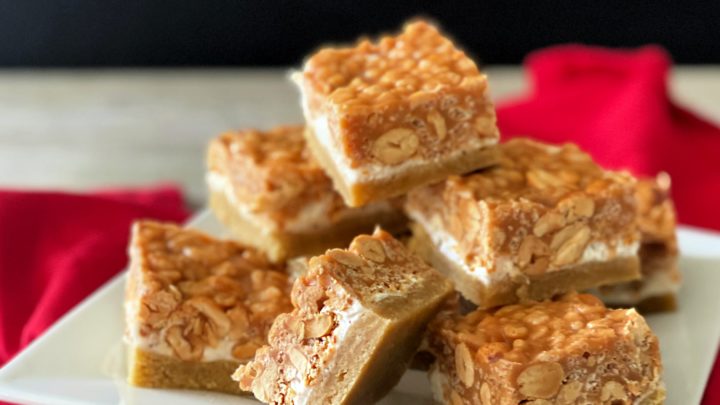 Salted Nut Roll Bars A Sweet Salty Bar Candy Bar Copy Cat Recipe