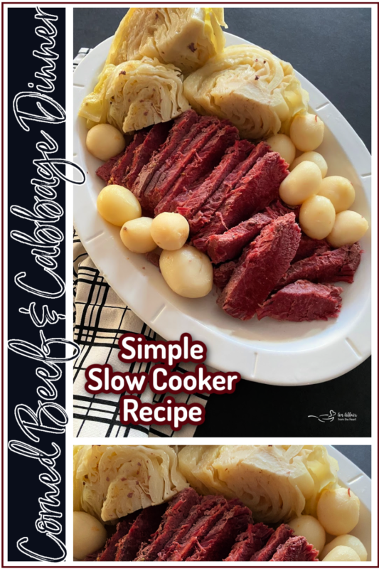 Corned Beef and Cabbage Dinner in the Crock Pot Corned Beef Cabbage Dinner An Affair from the Heart 1 533x800