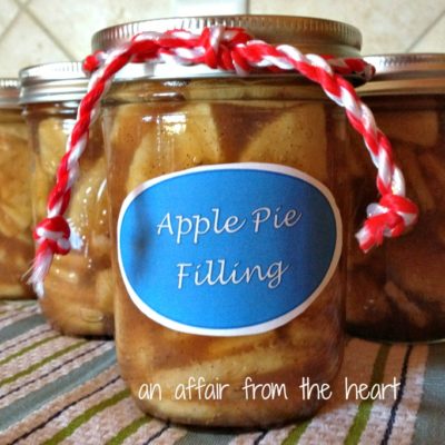 Apple Pie Filling in a Jar