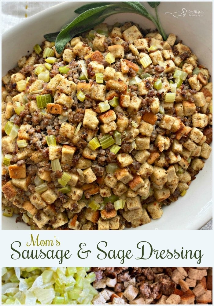 My Mom's Sausage & Sage Dressing - The only Thanksgiving Stuffing