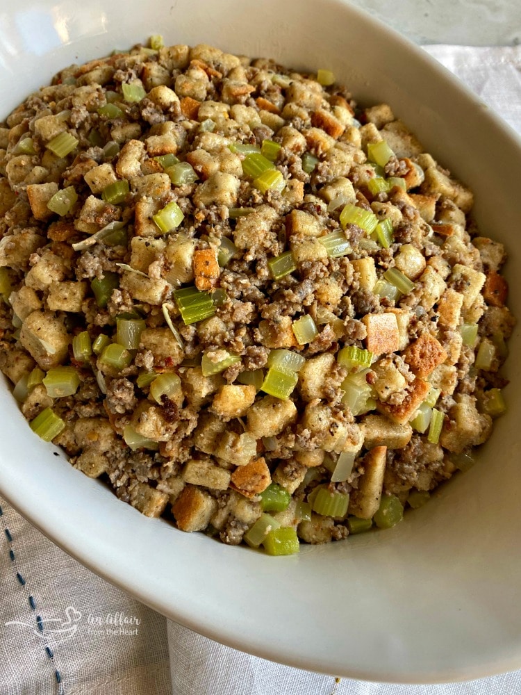 My Mom's Sausage & Sage Dressing The only Thanksgiving Stuffing