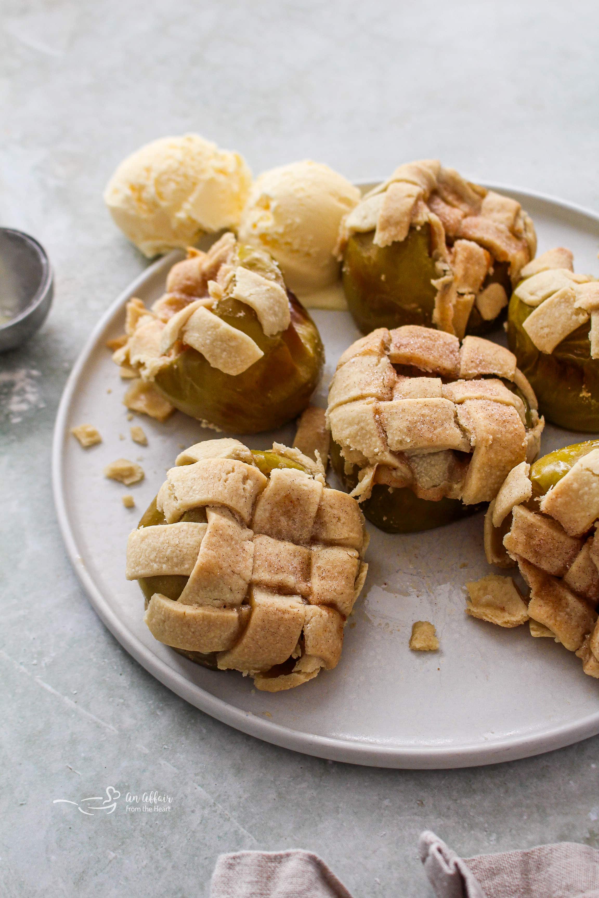 Lattice Topped Baked Apples