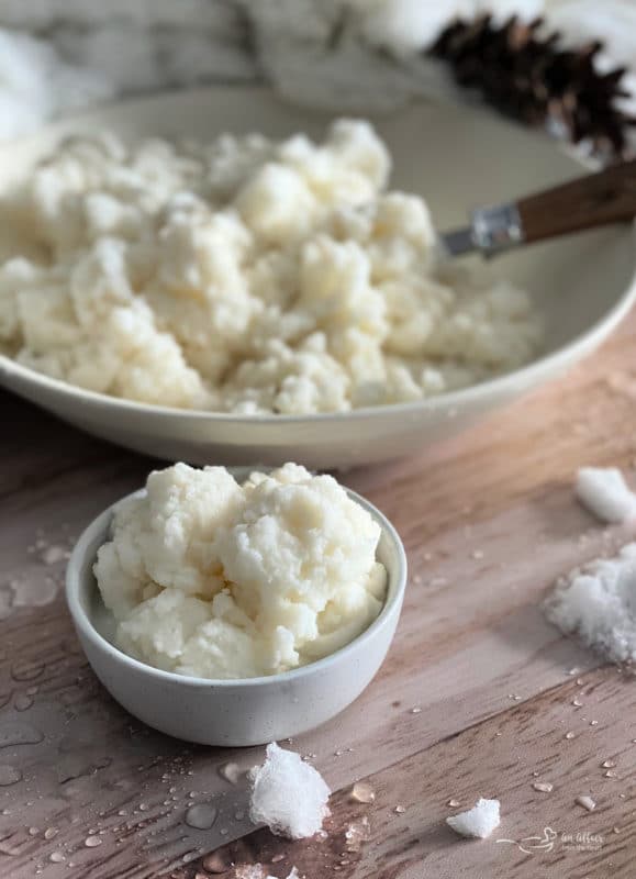 Snow Ice Cream white bowl