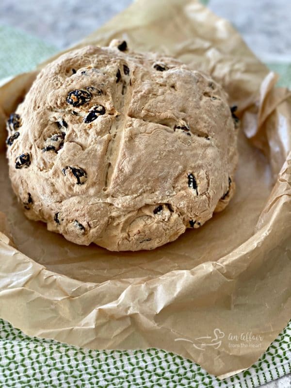 Irish Soda Bread with raisins