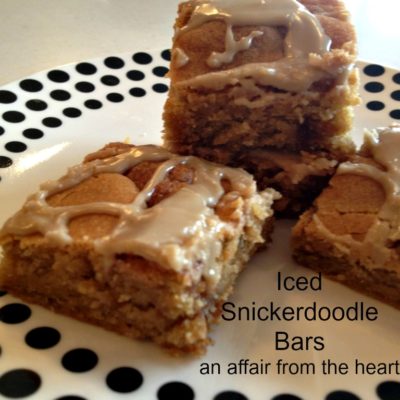Iced Snickerdoodle Bars