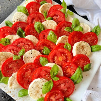 Caprese Salad (Tomatoes with Mozzarella and Basil)