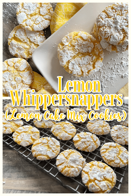 lemon whippersnapper crinkle cookies