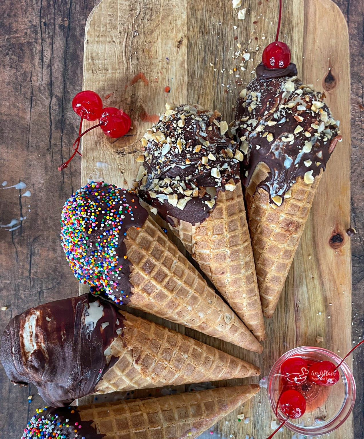 Make Homemade Drumsticks Nutty Chocolate Dipped Ice Cream Cones