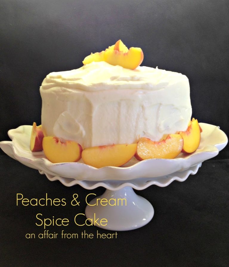 Peaches & Cream Spice Cake
