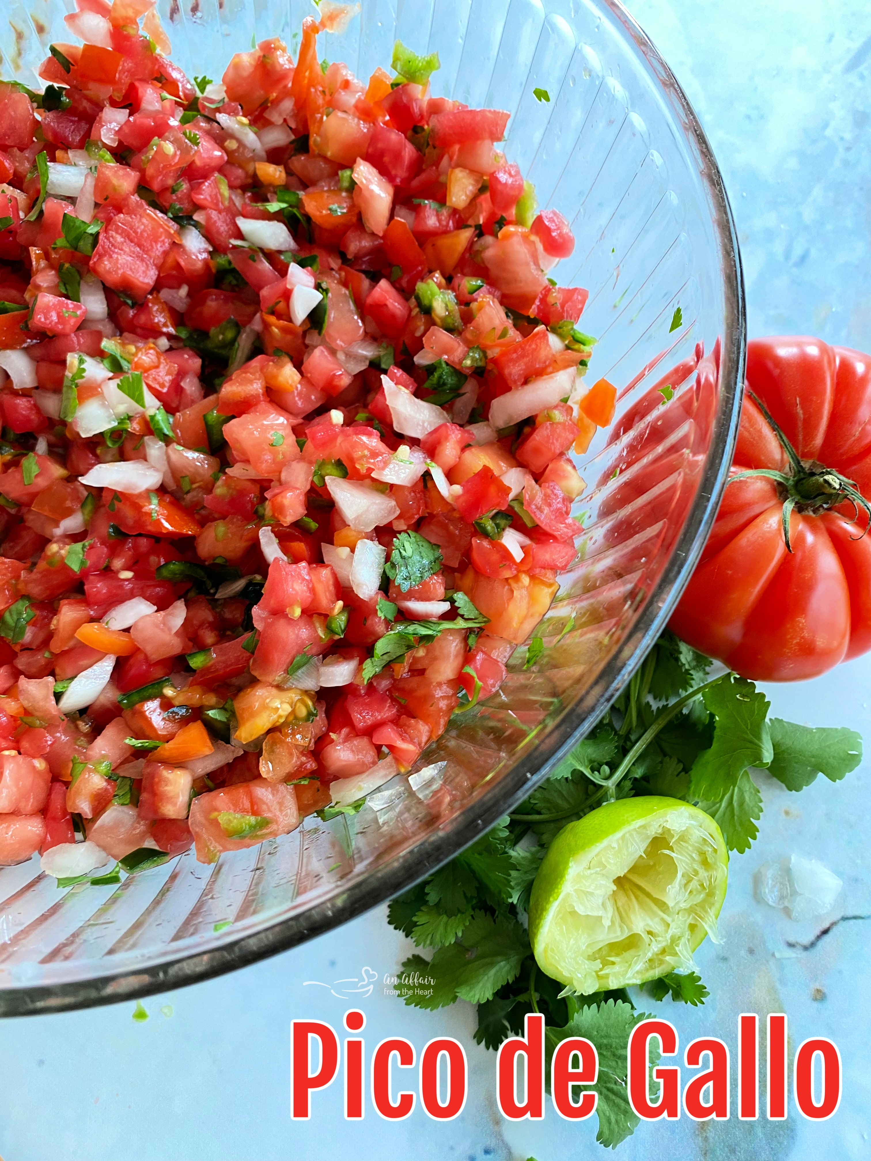 Fresh Homemade PICO de GALLO Recipe - the best you'll ever have!