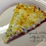 Spinach & Artichoke Alfredo Pizza