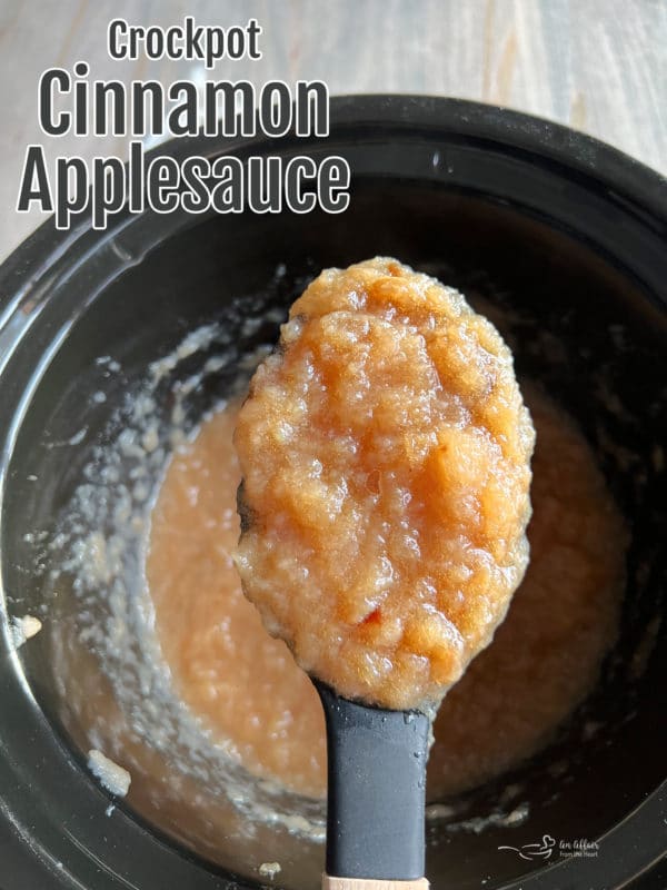 spoonful of crockpot applesauce