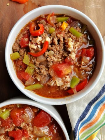 Stuffed Pepper Soup - An Affair from the Heart