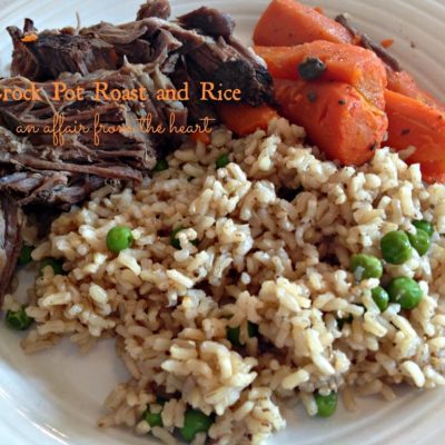 Crock Pot Roast and Rice