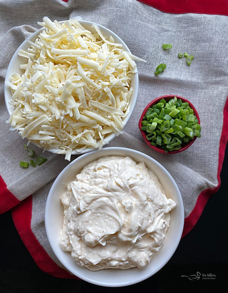 Three Ingredient Swiss Cheese Dip for Veggies, Crackers or Chips