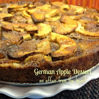 German Apple Dessert