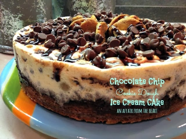 Chocolate Chip Cookie Dough Ice Cream Cake