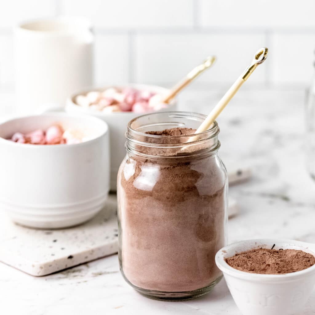 Homemade Hot Cocoa Mix (Only 3 Ingredients!)