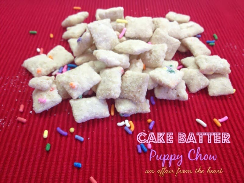 cake batter puppy chow