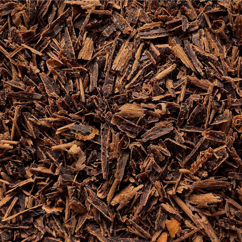 top view of chocolate shavings