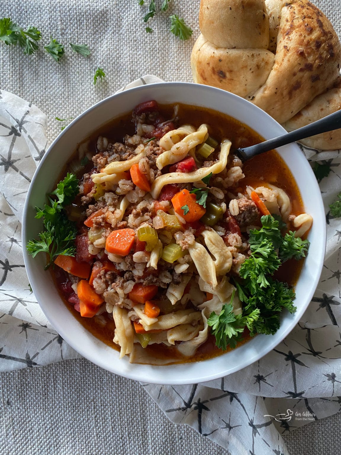 Hamburger Soup With or Without Noodles Just Like Grandma Made