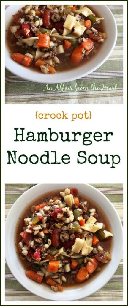 Hamburger Noodle Soup