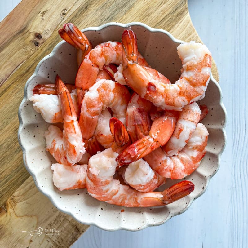 one bowl of shrimp 