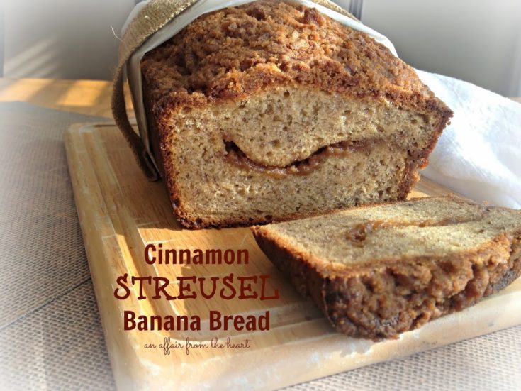 Cinnamon Streusel Banana Bread