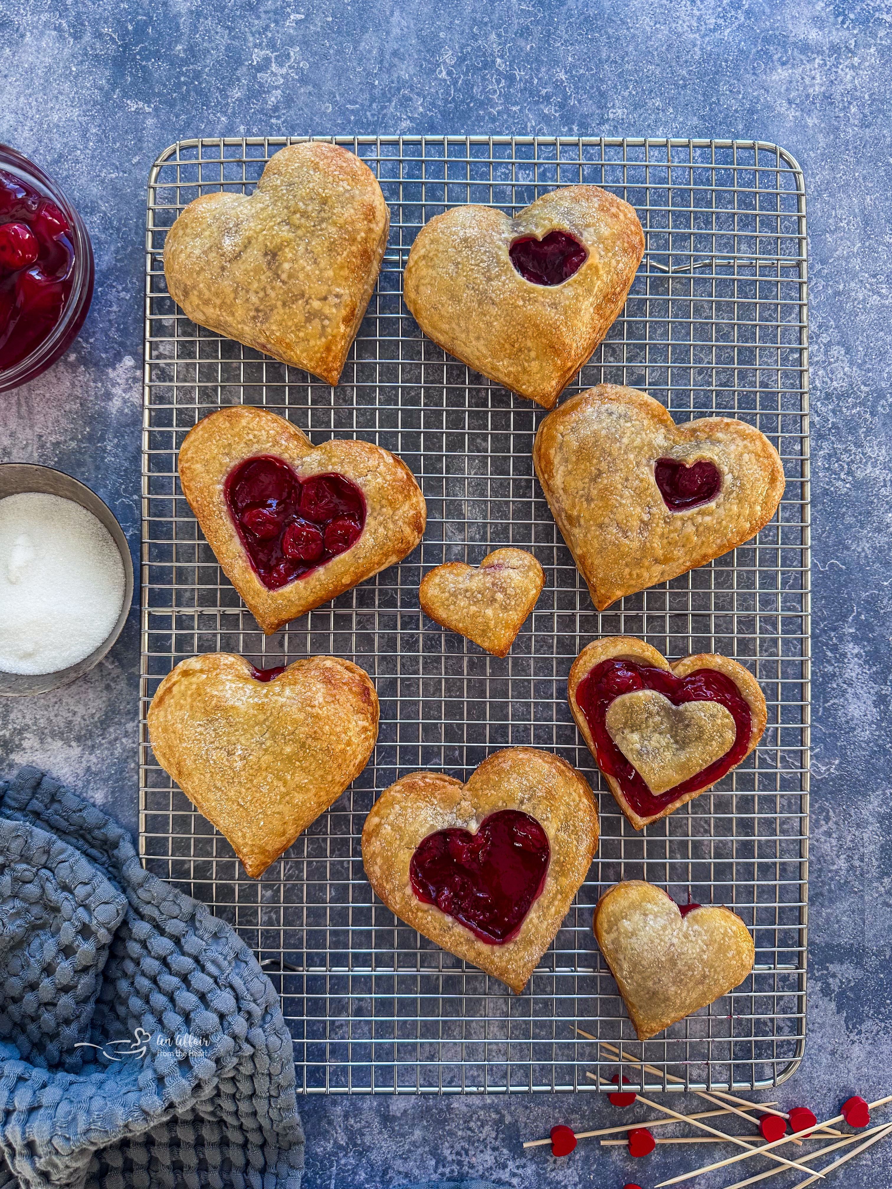 Heart-Shaped Cherry Hand Pies