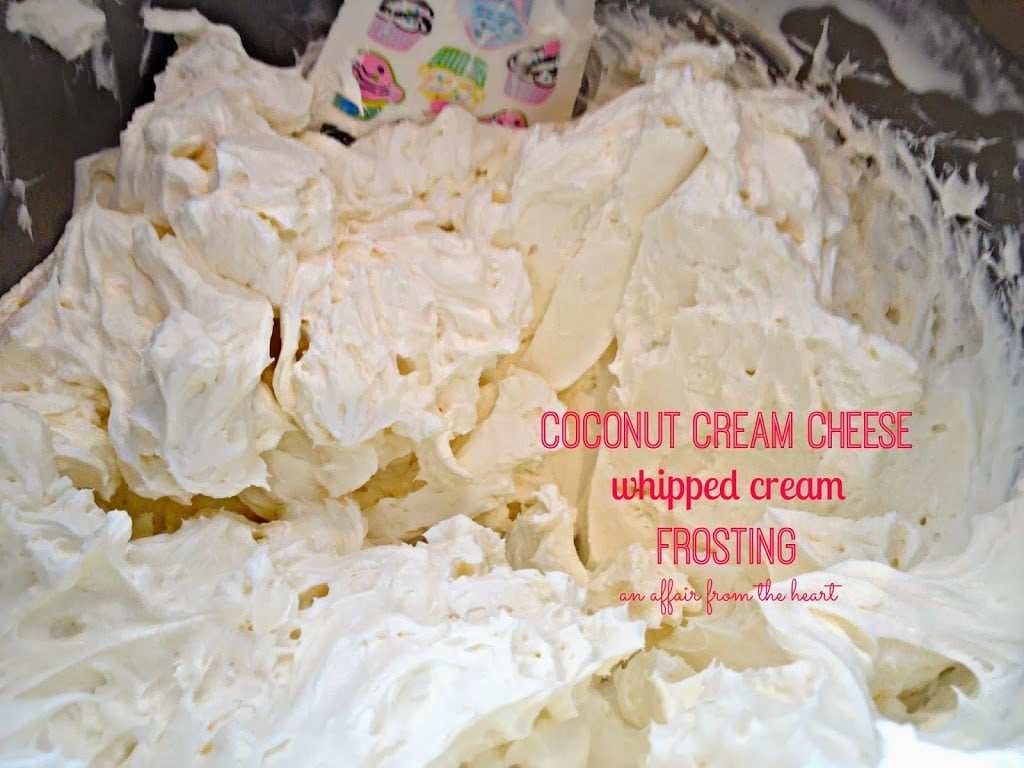 Coconut Cream Cheese Whipped Cream Frosting