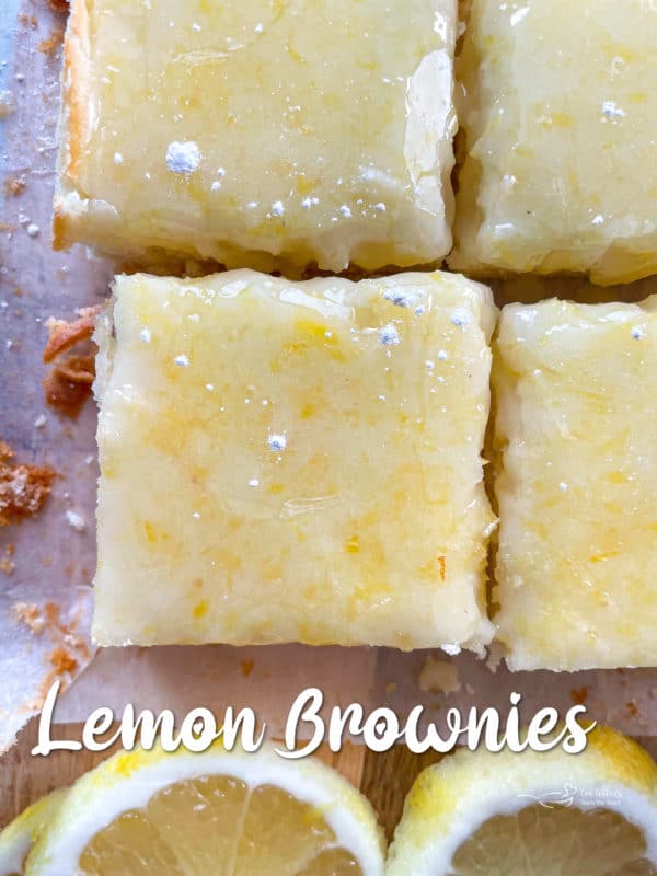 graphic for lemon brownies