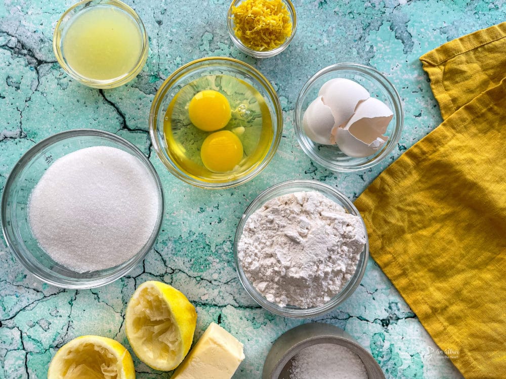 ingredients for lemon squares