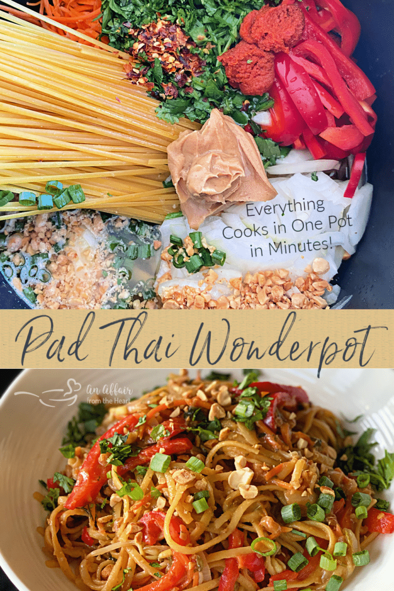 Pad Thai Wonderpot Recipe - Meatless, or with Shrimp or Chicken