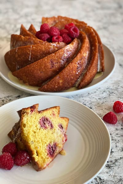 Easy Lemon Raspberry Bundt Cake