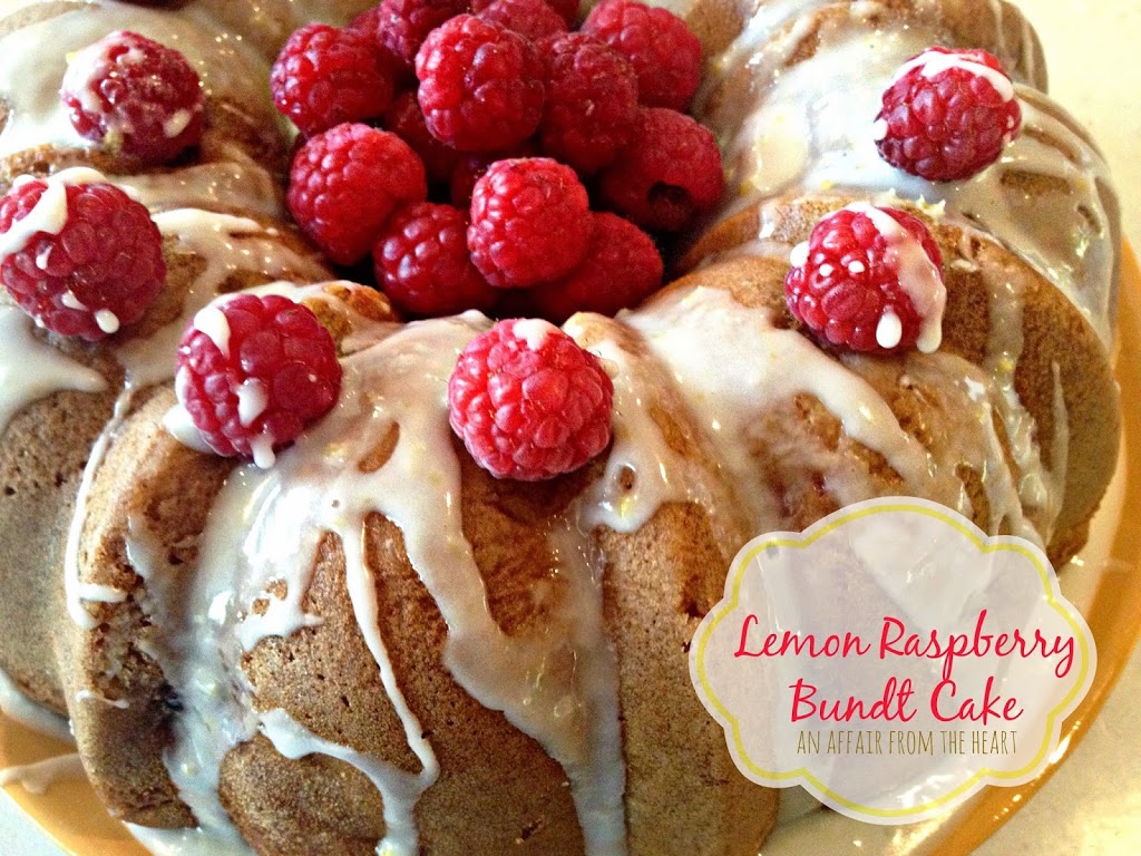 Lemon Raspberry Bundt Cake