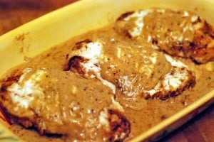 Oven Fried Buttermilk Chicken & Gravy